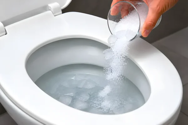 Jääpalat ja karkea suola wc-pönttöön: nopea niksi helpottaa viikkosiivousta