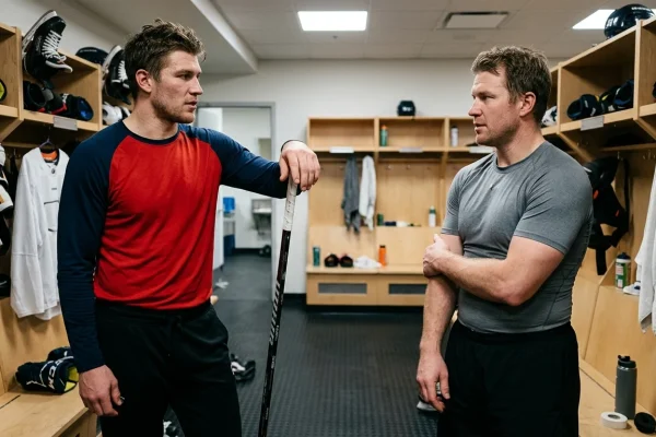 Aleksander Barkov johtamassa Florida Panthersia jäällä